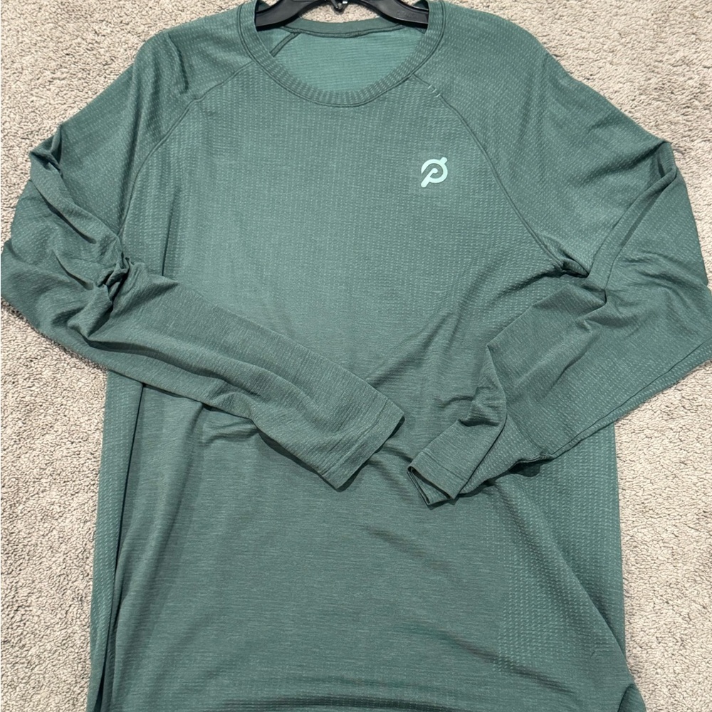 Peloton Teal Long Sleeve Shirt